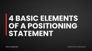 4 Basic Elements of a Positioning Statement
