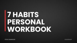 7 Habits Personal Workbook