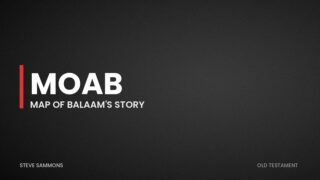 Moab: Map of Balaam's story