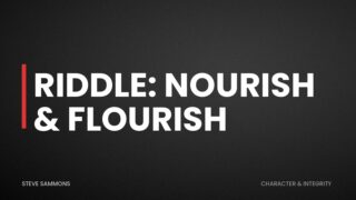 Riddle: Nourish & Flourish