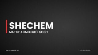 Shechem: Map of Abimelech's story