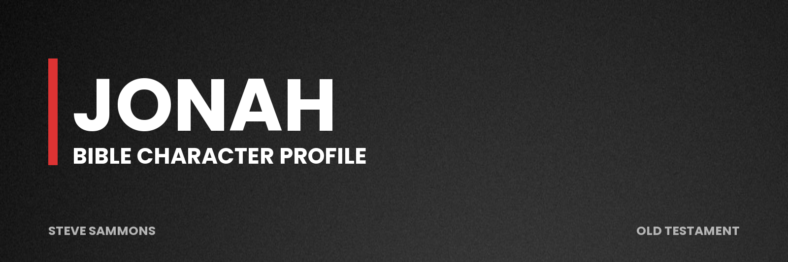 Jonah: Bible character profile